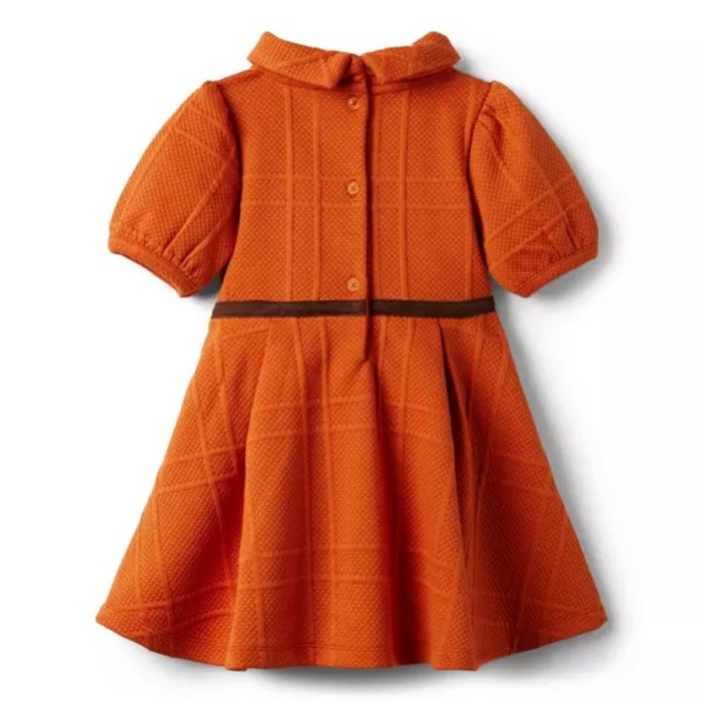 Janie and Jack Orange Kids Casual Dress - Picture 3 of 14